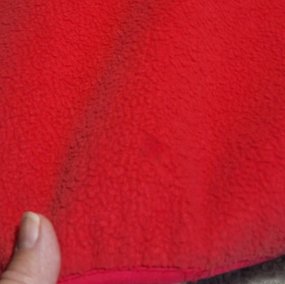 Vintage Patagonia Synchilla Snap T Sweater Red & Grey Made in USA Men's X SMALL - Picture 7 of 8